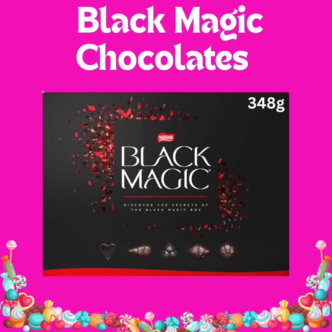 Black Magic Dark Chocolate Assortment Box, LARGE 348 gram box