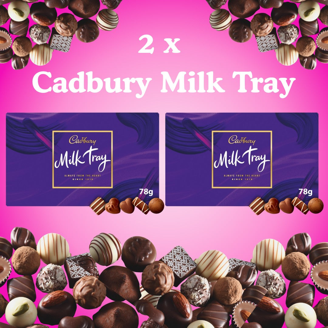 2 x Boxes of Cadbury Milk Tray 78 grams