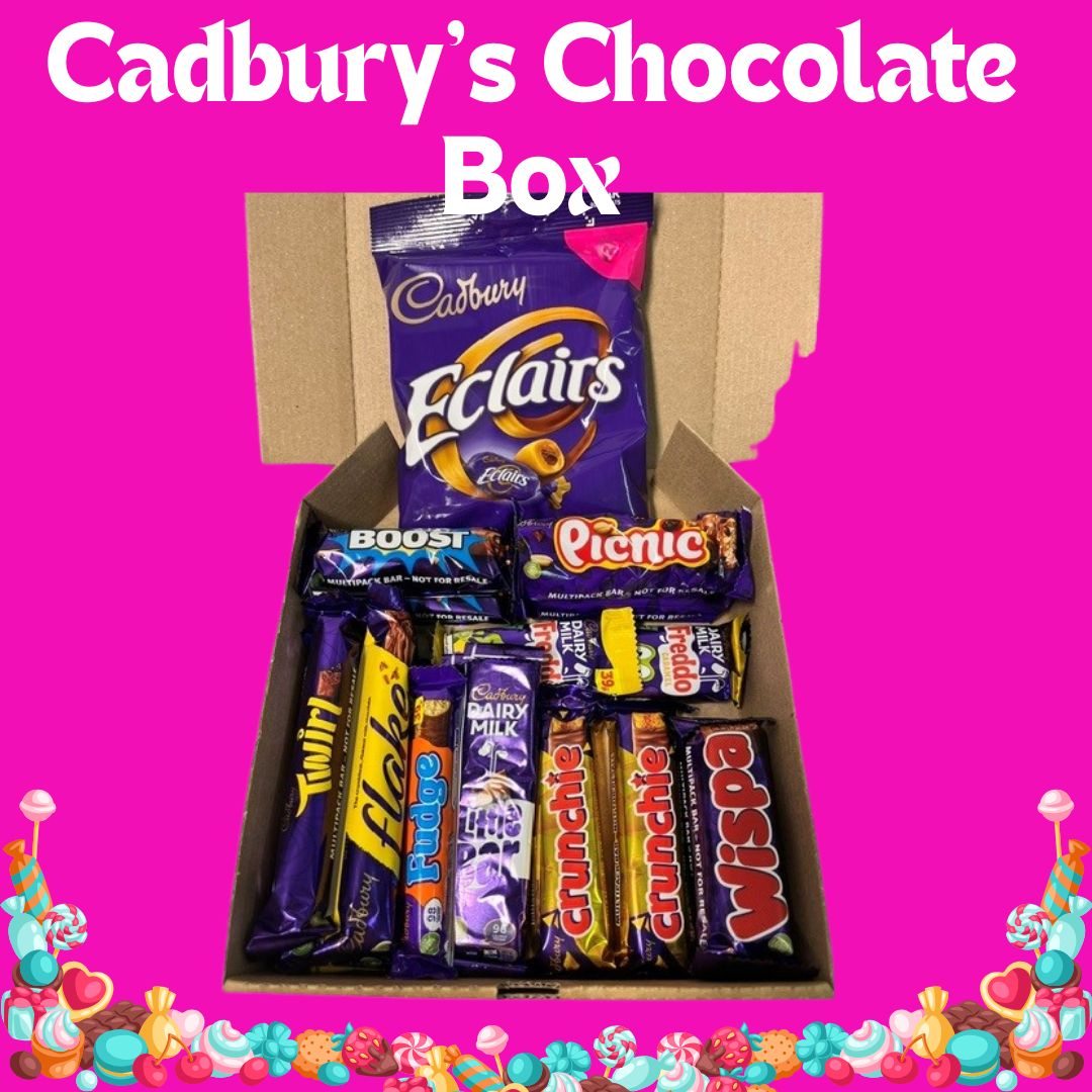 Cadbury Chocolate Variety Gift Selection Box - 19 Cadbury Chocolate Bars per box - Great Selection