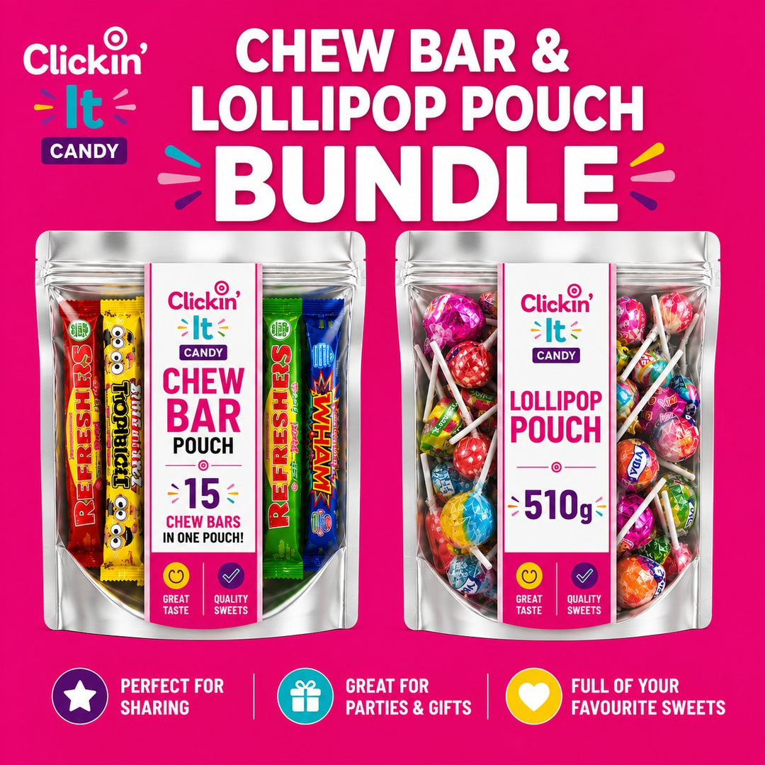 Chew Bar and Lollipop Pouch Bundle