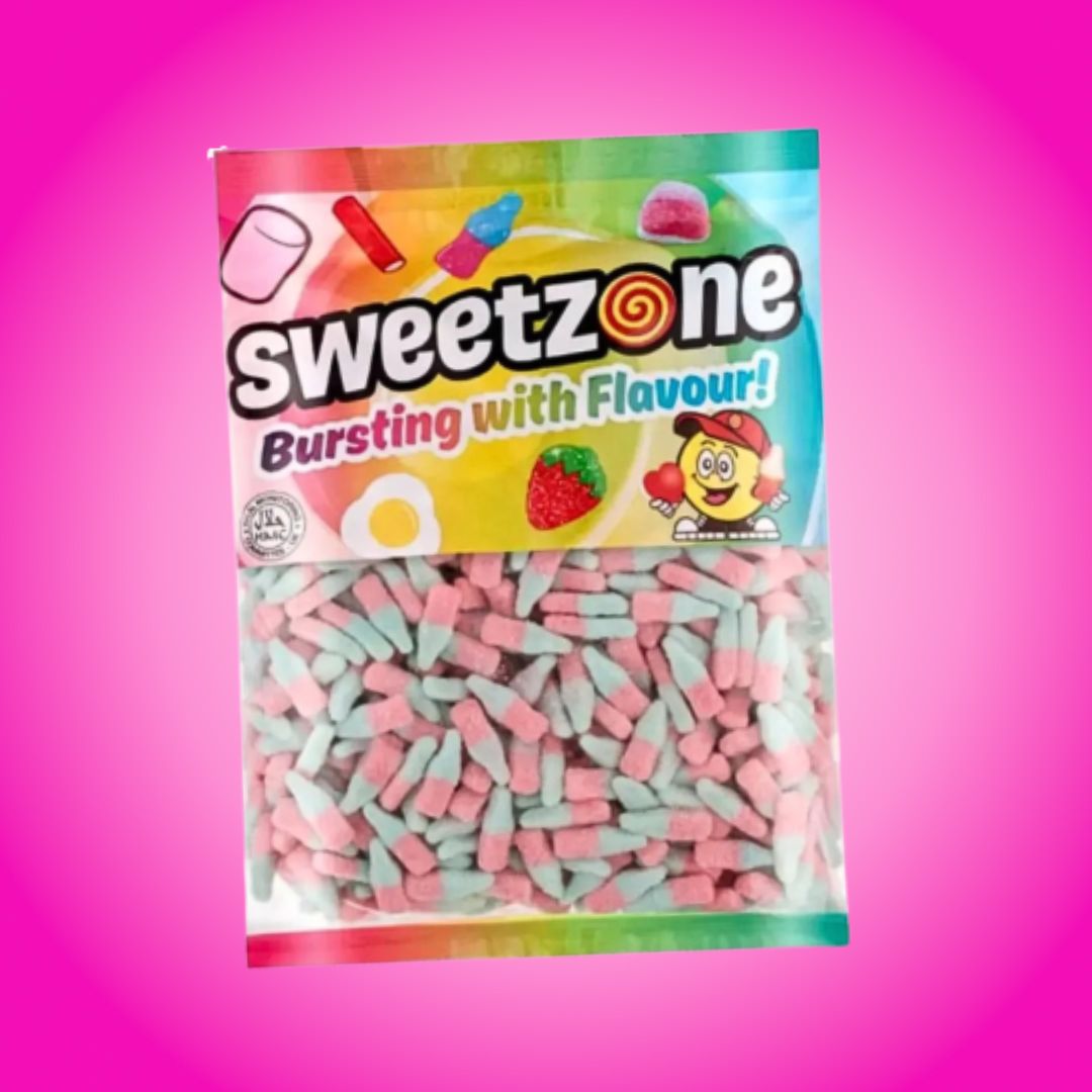 Sweetzone Pick N Mix 1KG Grab Bag - Fizzy Bubblegum Bottles