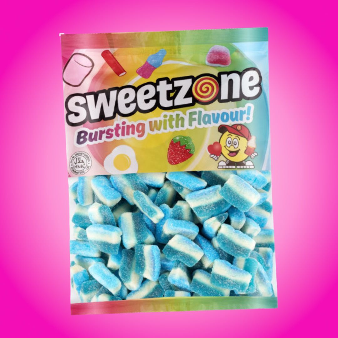 Sweetzone Pick N Mix 1KG Grab Bag - Fizzy Blue Raspberry Slices