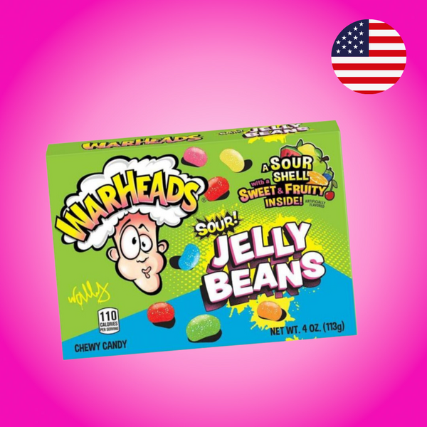 USA Warheads Sour Jelly Beans Theatre Box 113g