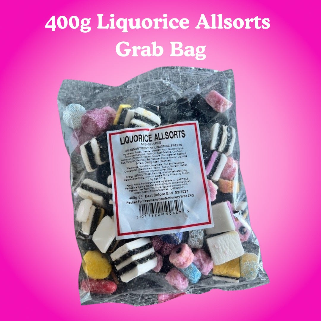 Liquorice Allsorts 400 Gram Grab Bag