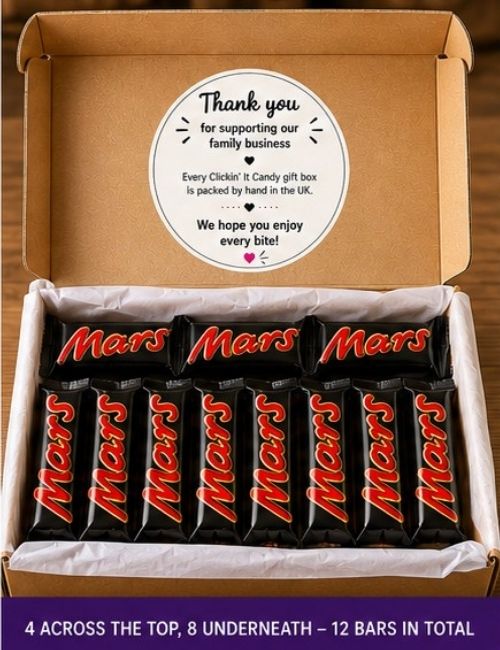 Mars Chocolate Postal Box - 15 X Mars Bars Per Box