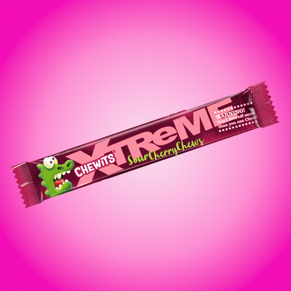 Chewits Xtreme Extremely Chewy Sour Cherry Chews 34g