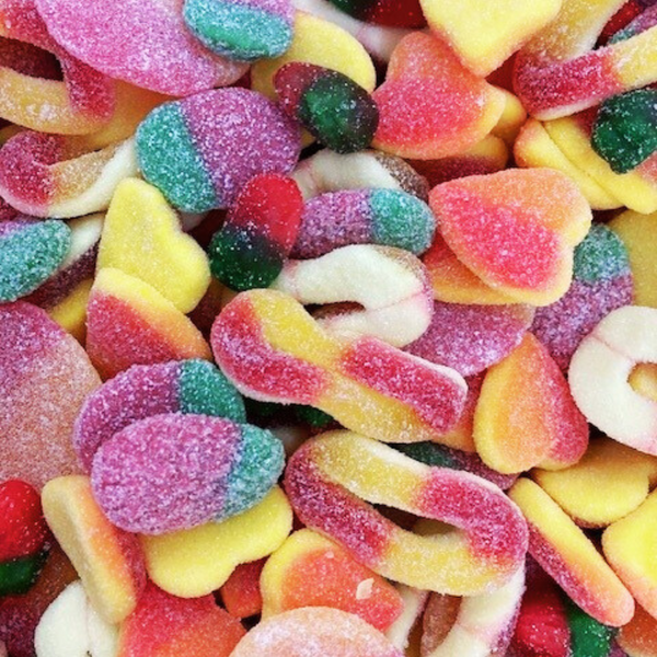 Limited Edition Groovy Sweets Grab Bag - Peach & Strawberry - 250g