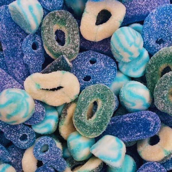 Limited Edition Groovy Sweets Pick N Mix Grab Bag - Blue Mix - 250g