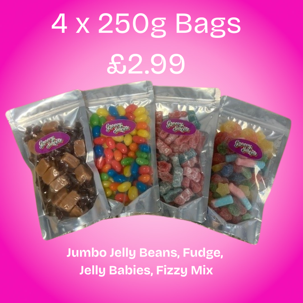 4 x 250g Bags for £2.99
