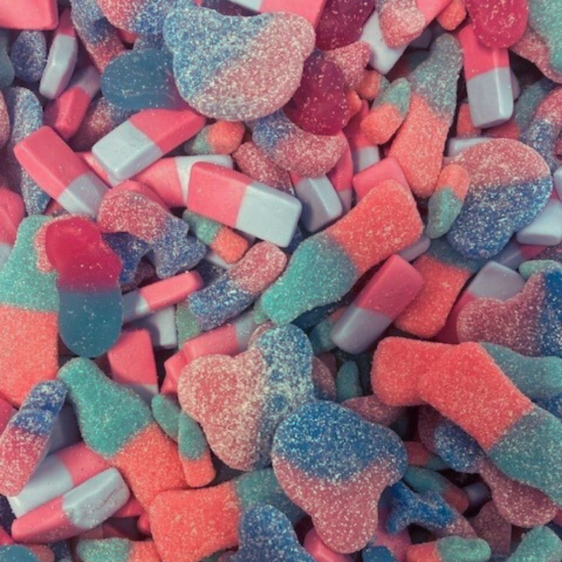 Limited Edition Groovy Sweets Grab Bag - Bubblegum Flavour Mix 1KG
