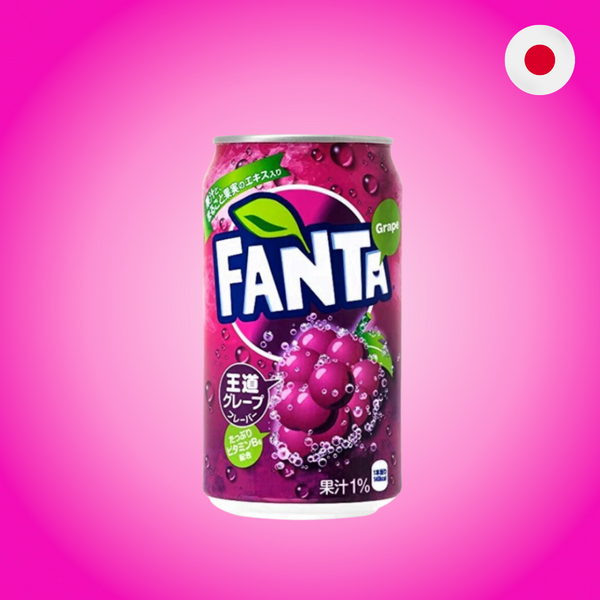 Fanta Grape Soda Can 160ml JAPAN