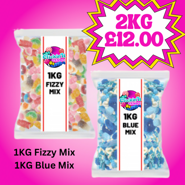 2KG for £12.00 - Blue Mix & Fizzy Mix