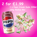 2 for £1.99 Cream Soda Pepsi Edition