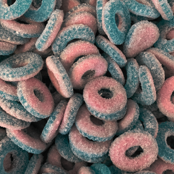 Groovy Sweets Fizzy Bubblegum Rings 250g Grab Bag