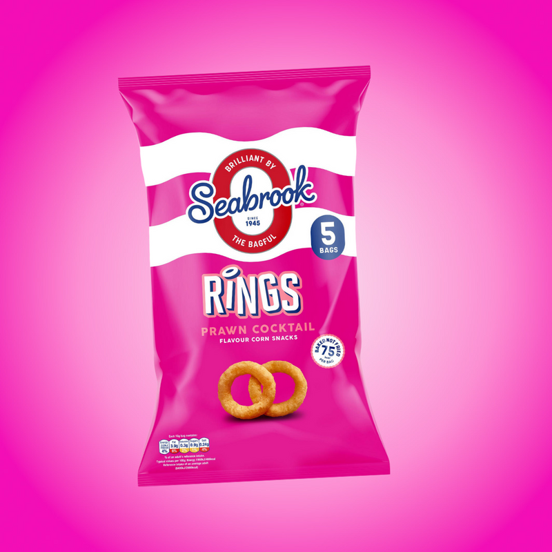 Multi Pack Seabrook Prawn Cocktail Rings 5 x 16g