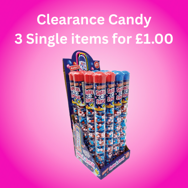 Clearance Candy 3 for £1.00 - Shake A Stick