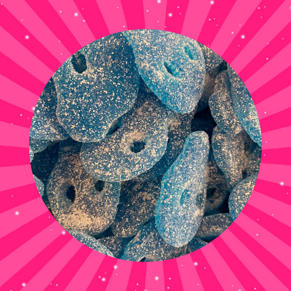 Groovy Sweets Pick N Mix Grab Bag - Fizzy Blue Raspberry Skulls 250g