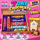7 Day Chocolate Treat Box – 7 Full Size Chocolate Favourites! PLUS FREE CHOCOLATE HONEYCOMB