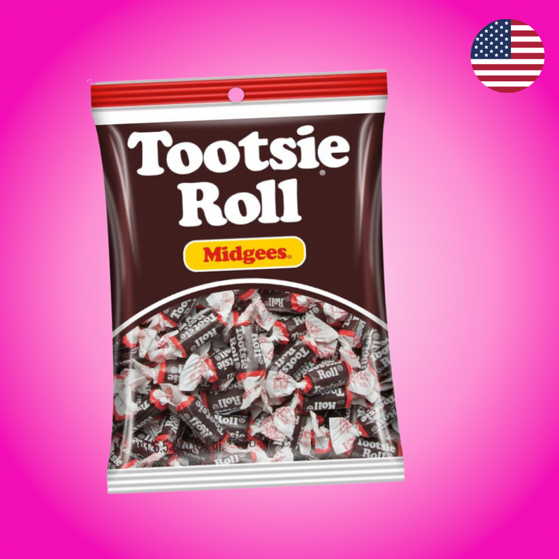 USA Tootsie Roll Midgees Candy Chews Peg Bag 184g