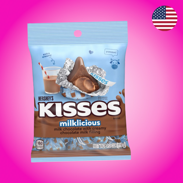 USA Hershey's Kisses Milklicious Peg Bag 119g