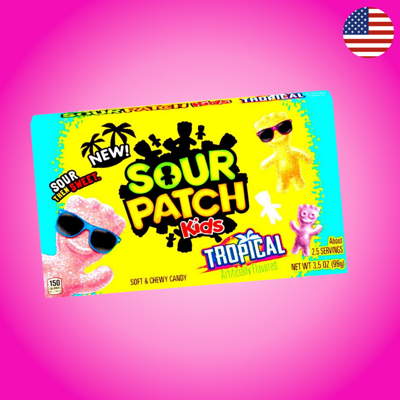 USA Sour Patch Kids Tropical Theatre Box 99g