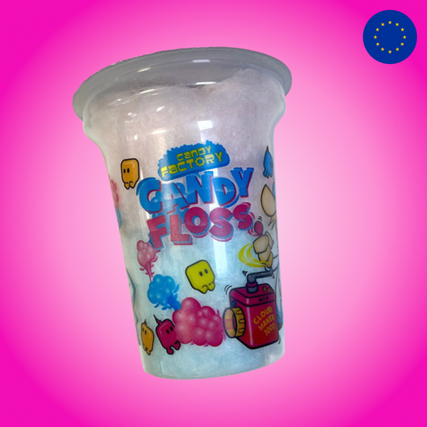Crazy Candy Factory Candy Floss Cup Strawberry & Raspberry 20g