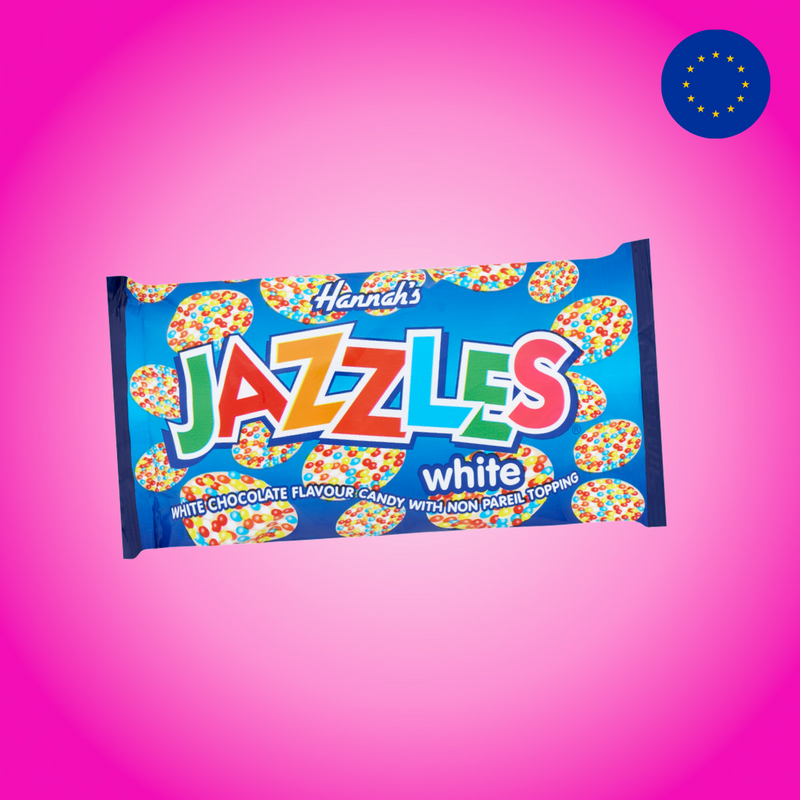 Hannah's Chocolate Jazzies White Candy 40g