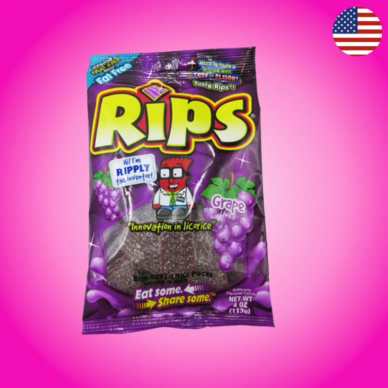 USA Rips Pieces Peg Bag - Grape 113g