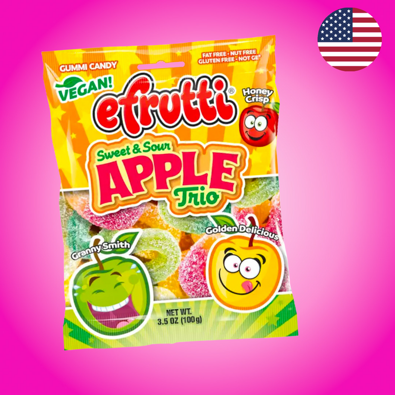 USA E-frutti Apple Trio Peg Bag 100g