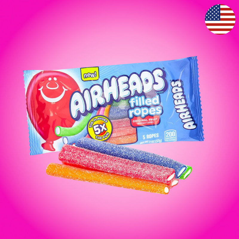 USA Airheads Filled Ropes - Original Fruits 57g