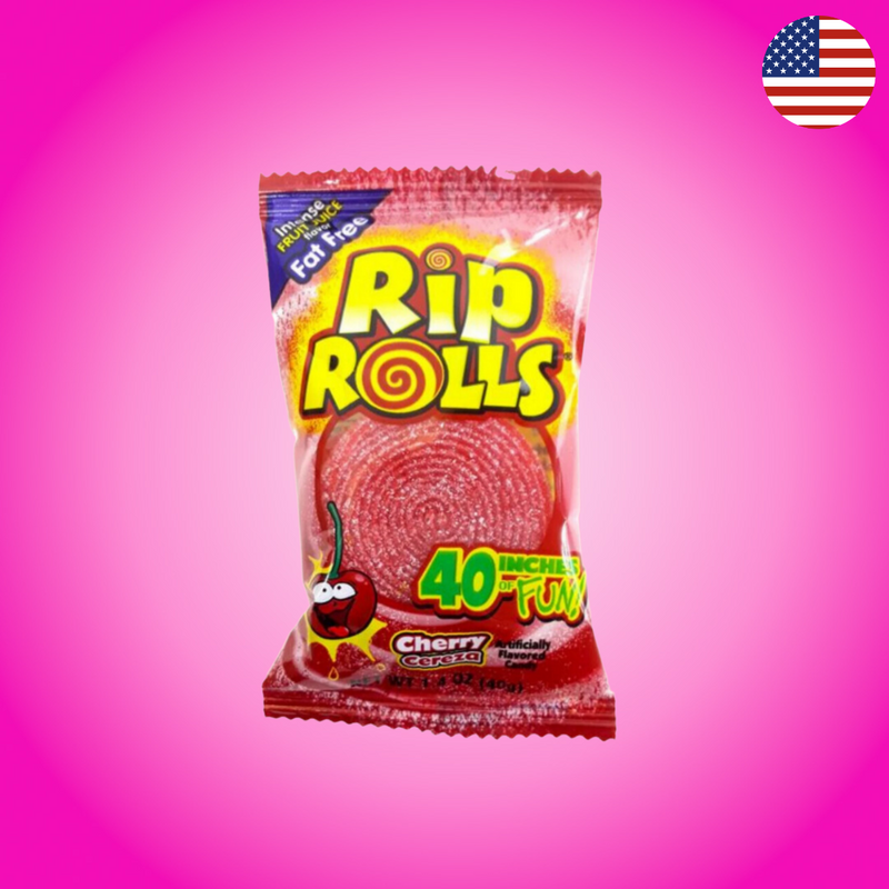 USA Rip Rolls Cherry 39g
