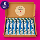 Cadbury Bounty Chocolate Postal Box - 8 x Cadbury Bounty Bars per box