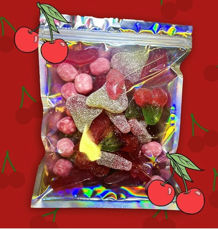 Limited Edition Groovy Sweets Pick N Mix Grab Bag - Cherry Mix - 250g