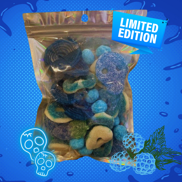 Limited Edition Groovy Sweets Pick N Mix Grab Bag - Blue Raspberry - 250g