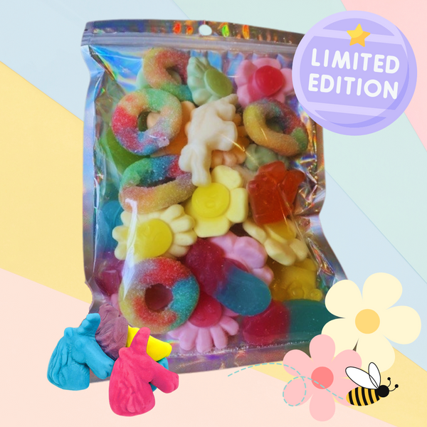 Limited Edition Groovy Sweets Pick N Mix Grab Bag - Happy Spring - 250g