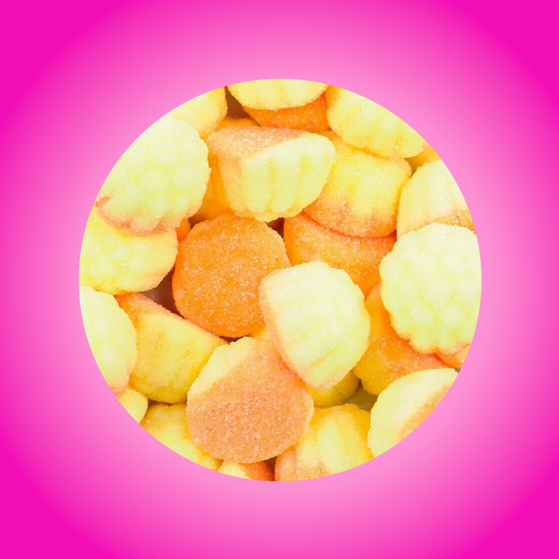 Groovy Sweets Pick N Mix Grab Bag - Fizzy Caramel Custard Kisses 250g