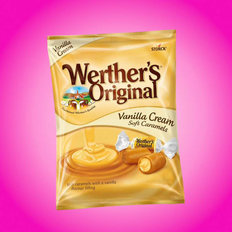 Werther's Original Vanilla Cream Soft Caramels Peg Bag 125g