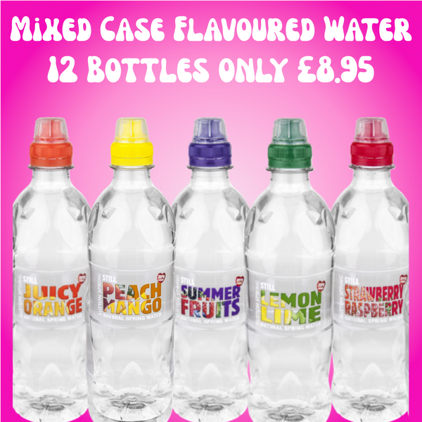 Mixed Case Flavoured Water 12 x 500ml Bottles