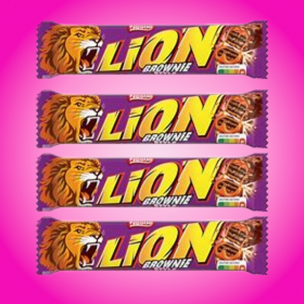 4 Pack Snack Size Lion Bar - Brownie