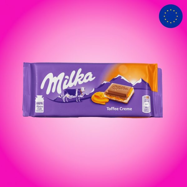Milka Toffee Cream Chocolate Bar 100g