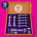 Cadbury Dairy Milk Chocolate Postal Box - Postal Box - 13 Cadbury Bars per box