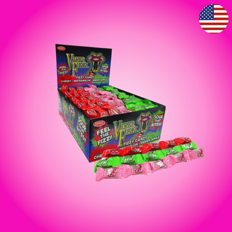 Espeez Viper Fizz Sour Candy Strips 25g