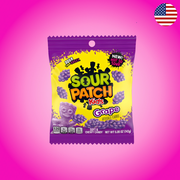USA Sour Patch Kids Grape Bag 143g