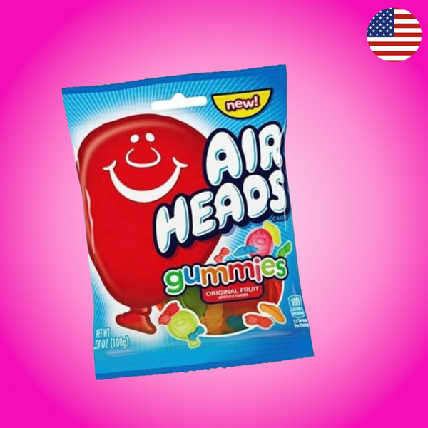 USA Airheads Gummies Original Fruit Peg Bag 108g