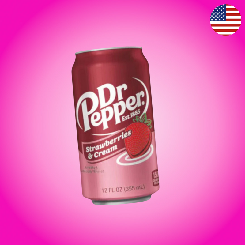 USA Dr. Pepper Strawberry and Cream Soda 355ml