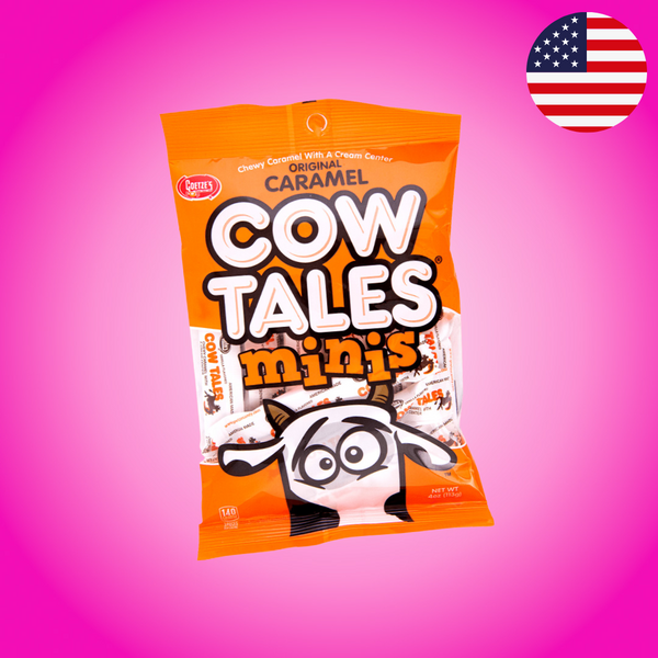 USA Goetze Caramel Mini Cow Tales Caramel Peg Bag 113g