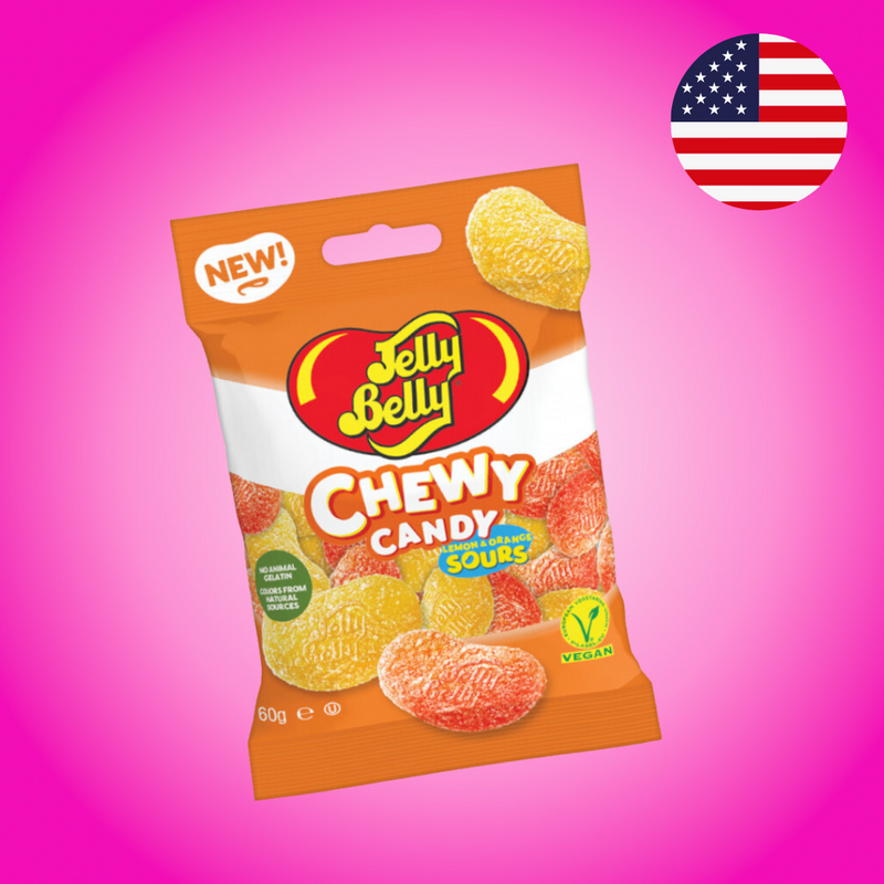 USA Jelly Belly Chewy Candy Lemon & Orange Sours 60g