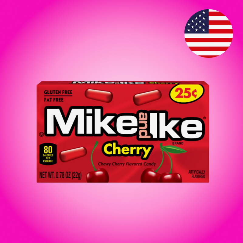 USA Mike And Ike Cherry Chewy Candy 22g