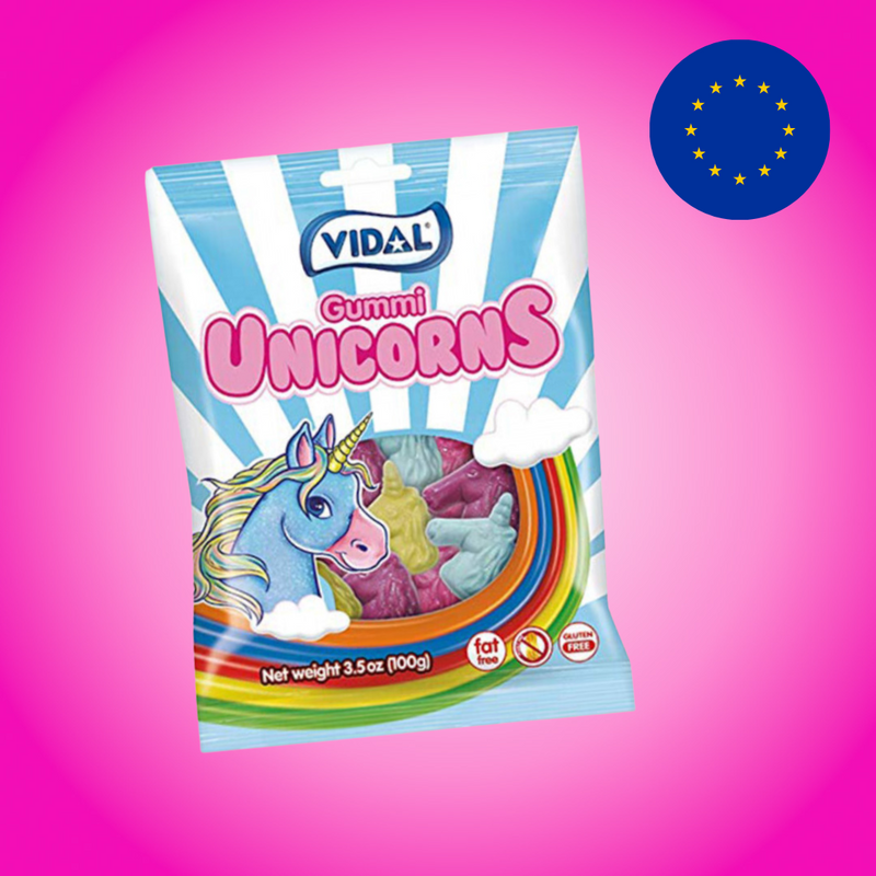 Vidal Unicorn Gummies Peg Bag 90g
