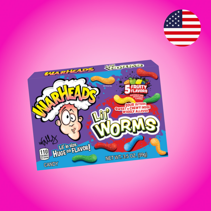 USA Warheads Lil Worms Theatre Box 99g